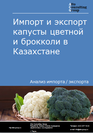 Импорт и экспорт капусты цветной и брокколи в Казахстане в 2019-2023 гг.