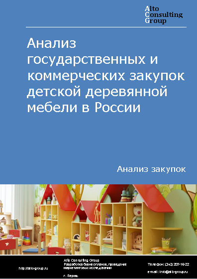 Анализ государственных и коммерческих закупок детской деревянной мебели в России в 2023 г.