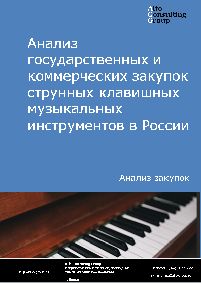 Анализ государственных и коммерческих закупок струнных клавишных музыкальных инструментов в России в 2023 г.