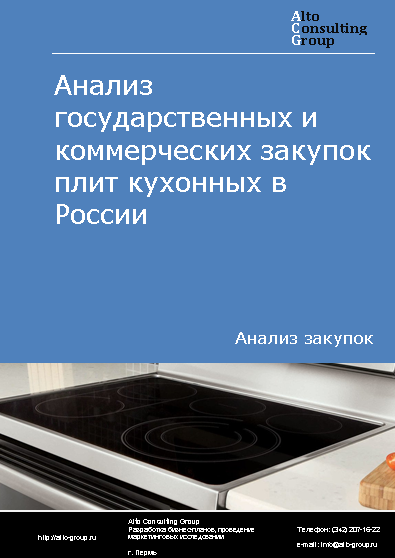 Анализ государственных и коммерческих закупок плит кухонных в России в 2023 г.