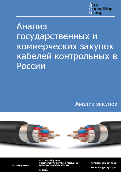 Анализ государственных и коммерческих закупок кабелей контрольных в России в 2023 г.
