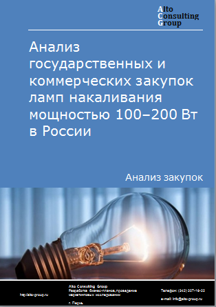 Анализ государственных и коммерческих закупок ламп накаливания мощностью 100–200 Вт в России в 2023 г.
