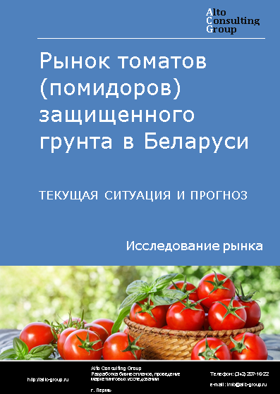 Рынок томатов (помидоров) защищенного грунта в Беларуси. Текущая ситуация и прогноз 2024-2028 гг.