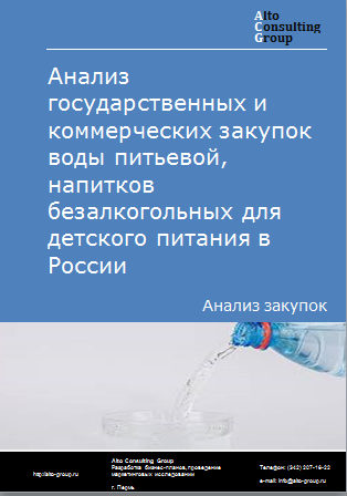Анализ государственных и коммерческих закупок воды питьевой, напитков безалкогольных для детского питания в России в 2023 г.