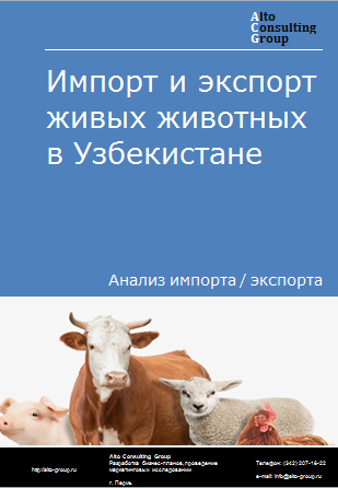 Импорт и экспорт живых животных в Узбекистане в 2019-2023 гг.